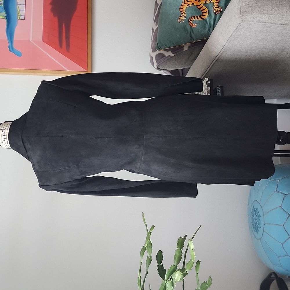 Helmut Lang Tailored Suede Coat - Picture 4 of 8